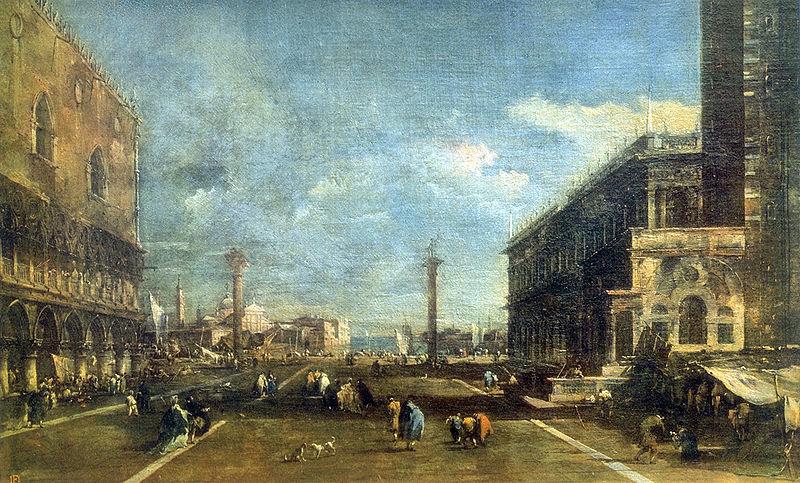 Francesco Guardi The Little Square of St. Marcus china oil painting image